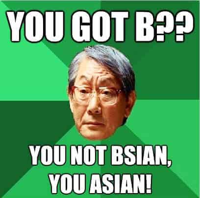 You not bsian, You asian