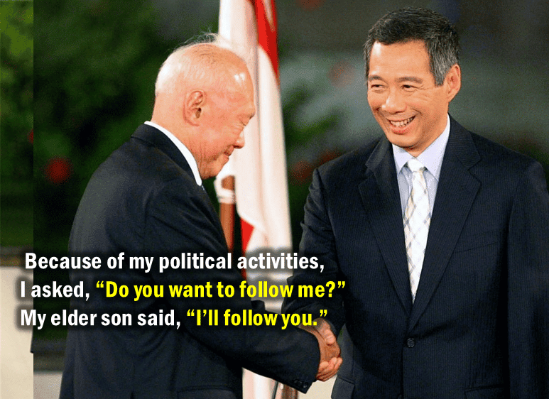 Lee Kuan Yew and Lee Hsien Loong