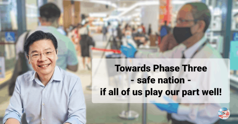 Lawrence Wong Phase three safe nation persons