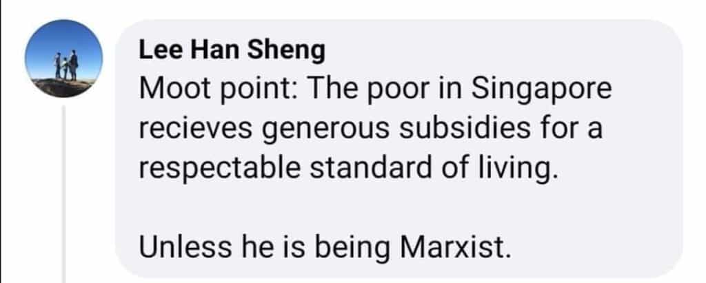 Unless he is being marxist