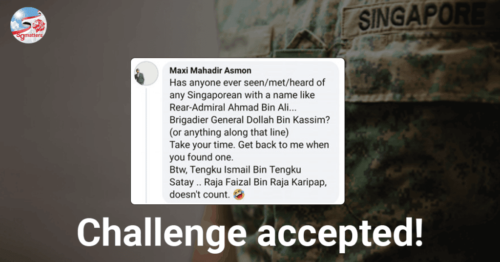 Malays in the Singapore army? They serve in the army, navy and air force.