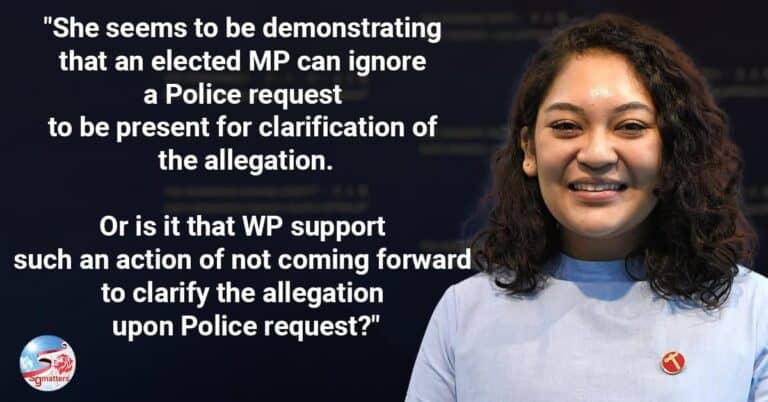 Rule of law and WP Raeesah Khan's refusal to comply with Police' request to arrange for an interview