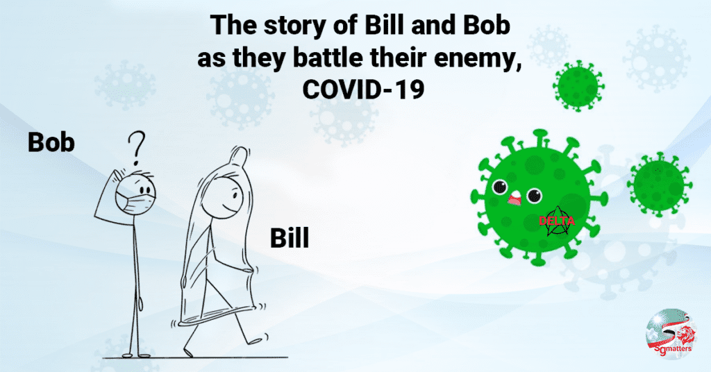 The story of Bill and Bob as they battle their enemy, COVID-19