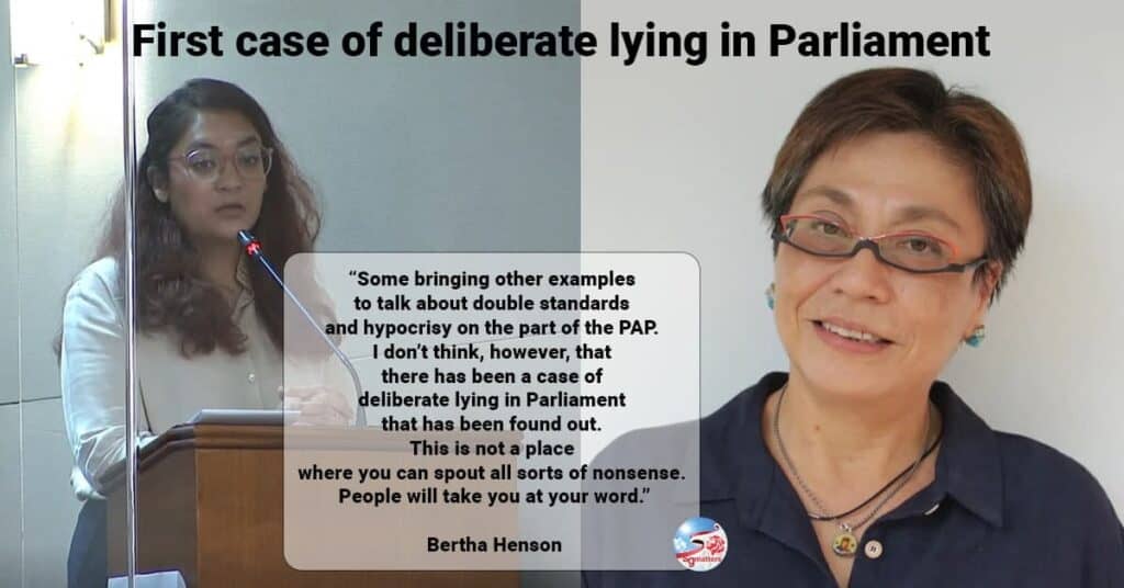First case of deliberate lying in Parliament: Bertha Henson