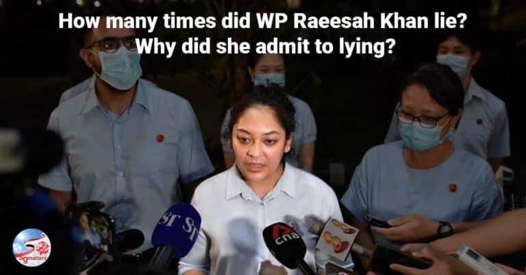 How many times did WP Raeesah Khan lie? Why did she admit to lying?