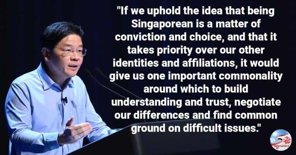 Identity politics: we must not to allow differences to become permanent divides that separate us, says Lawrence Wong