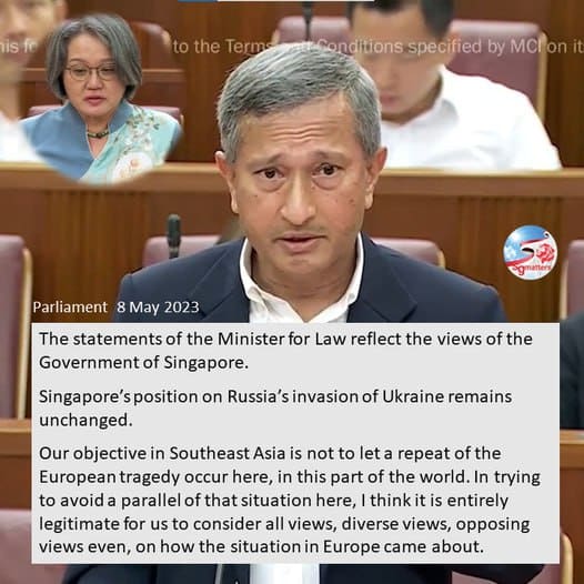 in trying to avoid the european tragedy in southeast asia it is entirely legitimate to consider all views vivian balakrishnan