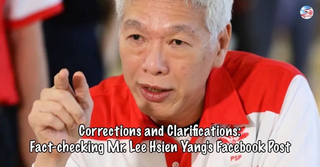 corrections and clarifications fact checking mr lee hsien yang facebook post
