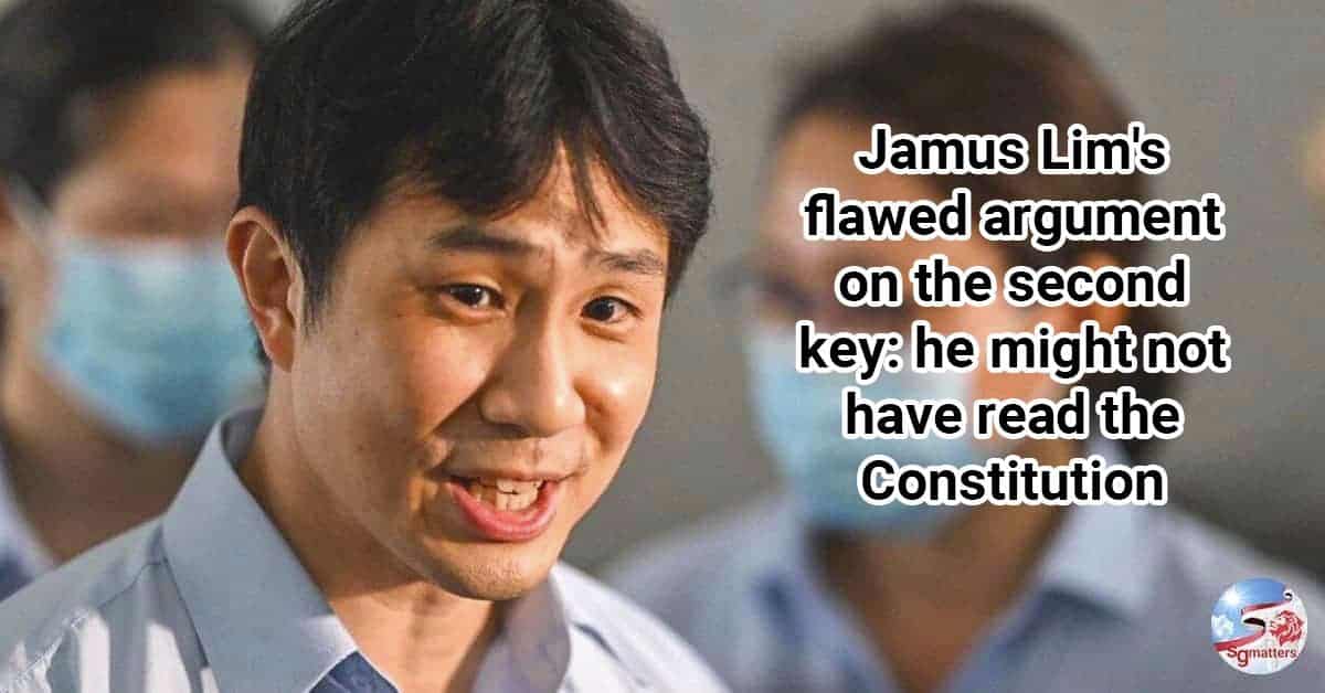 jamus lim flawed argument on the second key he might not have read the constitution